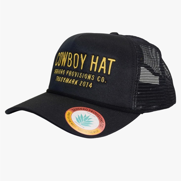 Sendero Provisions Co. “Cowboy Hat” Embroidered Logo Trucker Cap - Picture 2 of 9